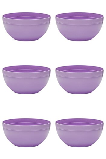 Vervo.ro pentru minți curioase Set of 6 bowls, 6 pieces, 2.5 l, Plastic, Purple