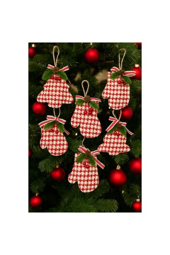 OEM Set of 4 Christmas decorations, for the tree, 3D, handmade, Special model, Glove, Fir tree, Star