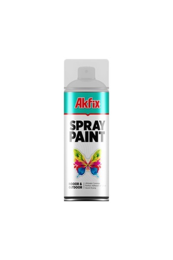 Akfix Acrylic Spray Paint Matt Black Spray Paint Ral9005 400ml Gw.380gr (6), 400ml, Use Applications