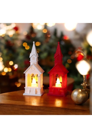 Otto LED Christmas lantern with flameless candle – bright home decoration and festive gift.