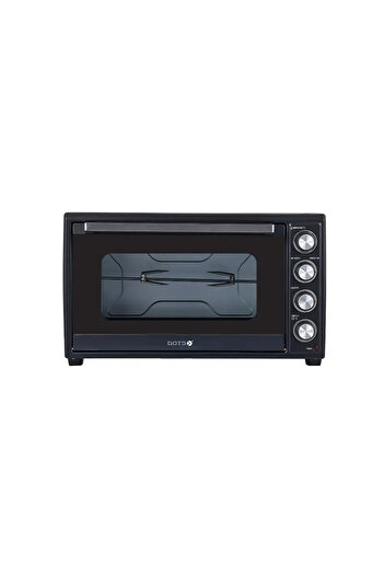 DOTS Electric Oven, 60 Liter Capacity, 4 Control Keys with 2000 Watts Power, Black