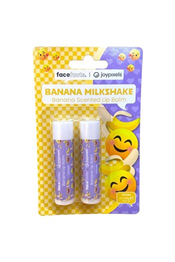 Face Facts Joypixels Milk & Banana Lip Balm 2 x 4.25g