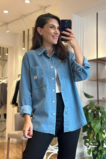 Unique Boutique Light Blue Denim Shirt