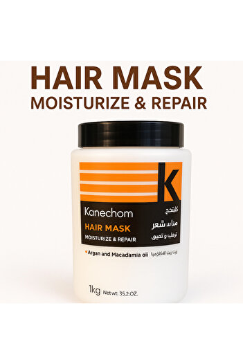kanechom ARGAN HYDRATING AND REPAIRING HAIR MASK -1000 ML