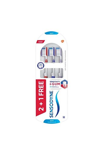 Sensodyne Sensitivity & Gum Manual Toothbrush For Adults With Soft Bristles & Duoflex Neck For Bette