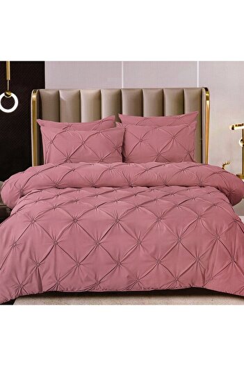 OEM Rynker Bed Linen Dark Pink 6 Pieces (Fine)