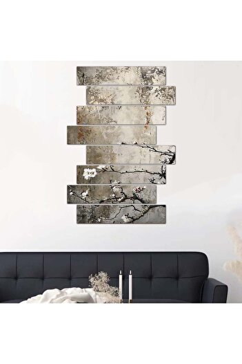 Generic Flower Branches Wall Plaque - 24525 - Divided into eight pieces