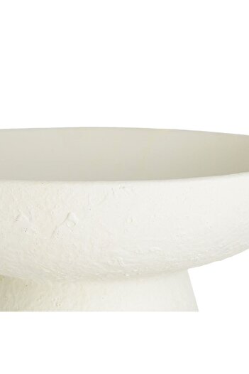 OEM Ecru Decorative Bowl with Dolomite Leg Ø26x11.5cm