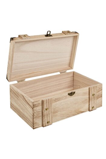 OEM Decorative Chest Made of Natural Wood 26x16.5x11cm