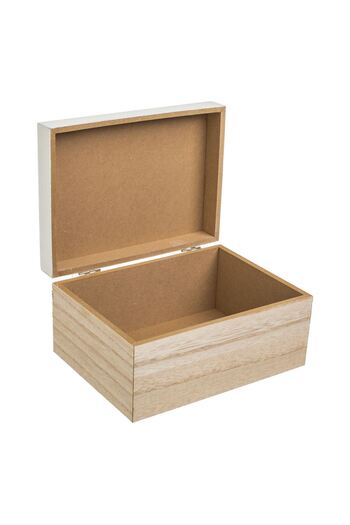 OEM Wooden Storage Box "Home Sweet Home" 19.5x14.5x10cm