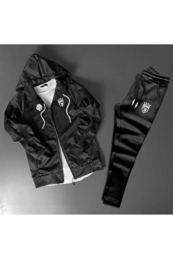 NOFLEN Cb Printed Scuba Bottom Top Tracksuit Set