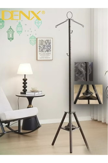 Denx Floor Clothes Hanger with Incense Burner and Air Freshener DX3619 - Height 175 cm