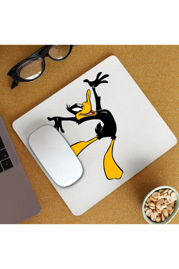 OEM Mousepad Daffy Duck Raccoon Black