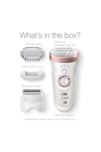 Braun Braun Silk-épil 9 Women's Epilator with 3 Extras SES 9-720 - White