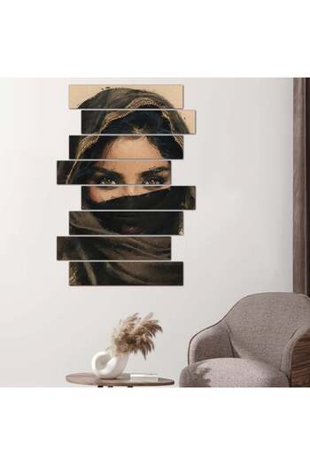 Generic Wall panel of a woman - 24554 - divided into eight pieces