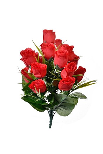 OEM Artificial Flowers Bouquet Red Roses 40cm