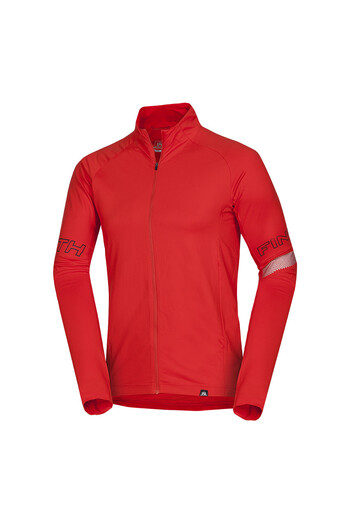 NORTHFINDER Dri-release®DUO men's fleece sweatshirt Bukovec redorange