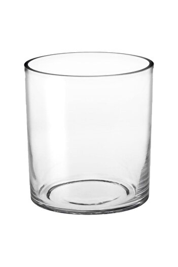 OEM Transparent Cylindrical Decorative Vase Ø15x20cm