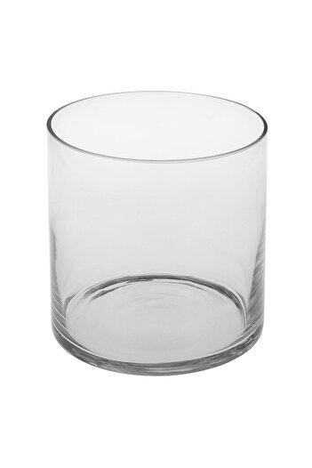 OEM Transparent Cylindrical Decorative Vase Ø12x12cm