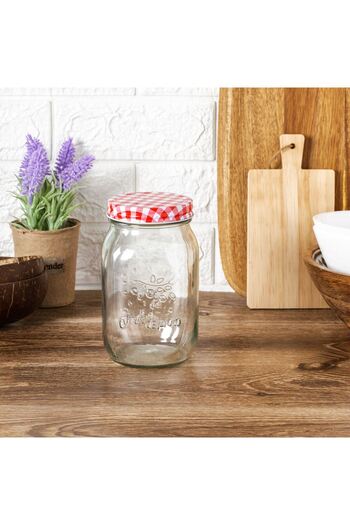 OEM Glass Jar with Metal Lid 1000ml