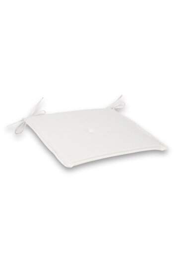 OEM Water Resistant Summer Chair Cushion Off White 38x38 cm