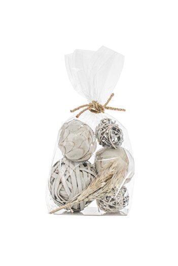 OEM Decorative Spheres Gray with Wheat 7pcs