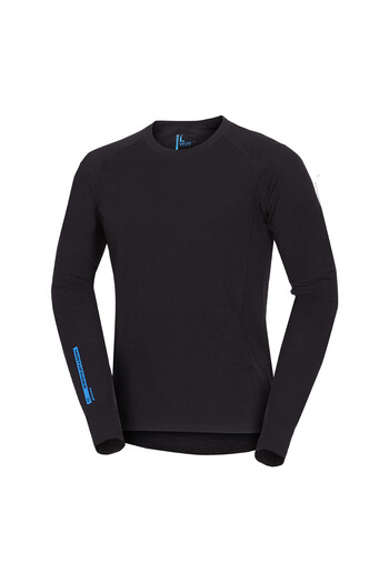 NORTHFINDER Men's merino t-shirt - ED base layer black
