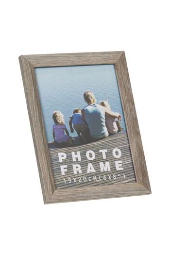 OEM Decorative Photo Frame with Grey Wood Look 15x20cm