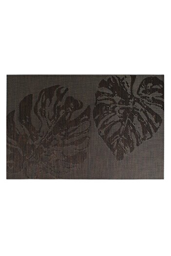 OEM Brown Plate Holder with Leaf Pattern 45x30cm
