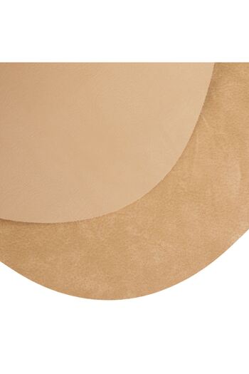 OEM Beige Stone-Shaped Plate Holder 44x37cm