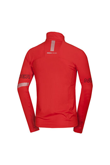 NORTHFINDER Dri-release®DUO men's fleece sweatshirt Bukovec redorange