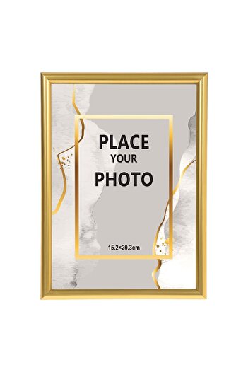 OEM Decorative Gold Photo Frame 15x20cm