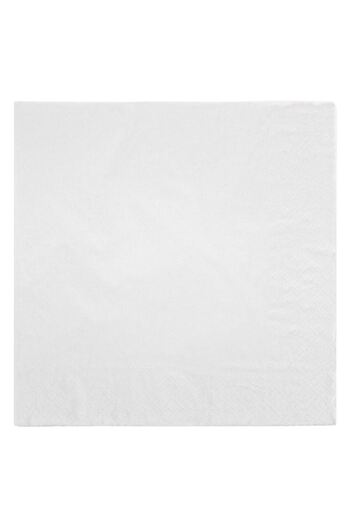 OEM Luxury 2-Ply White Table Napkins 40x40cm - 100pcs