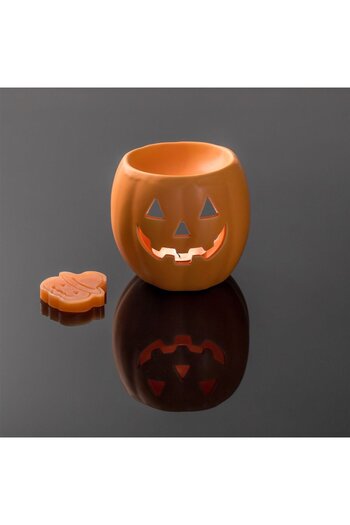 OEM Orange Halloween Pumpkin Ceramic Holder with 1 Pumpkin Wax Melt