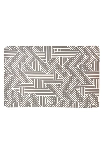 OEM Gray White Striped Plastic Plate Holder 43.5x28.5cm