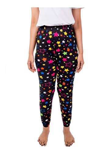 Miss London Elasticated Printed Pyjama Multicolour