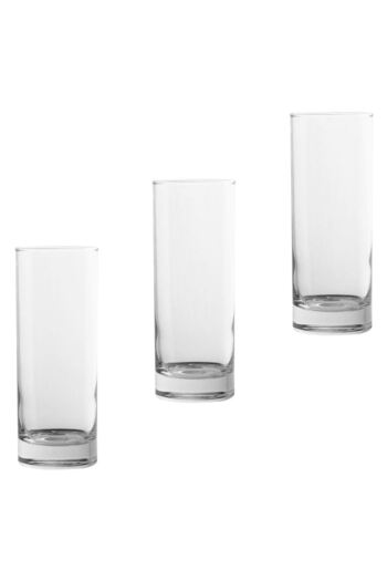 OEM Set of 3 Glass Water Glasses 280ml