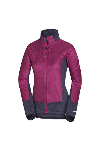 NORTHFINDER Addisyn women's windproof fleece jacket cherryblack