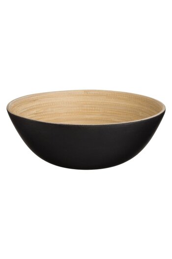 OEM Black & Natural Bamboo Bowl 1L