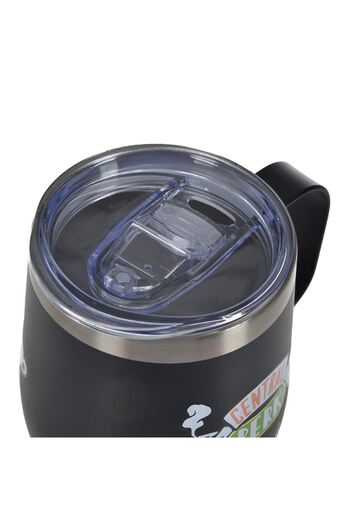 OEM Matte Black Green Stainless Steel Mug with Handle & Lid for Coffee 350ml