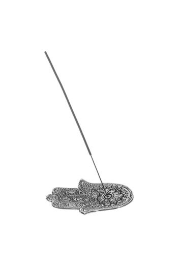 OEM Decorative Ethnic Metallic Silver Color Scented Stick Holder Palma Fatima