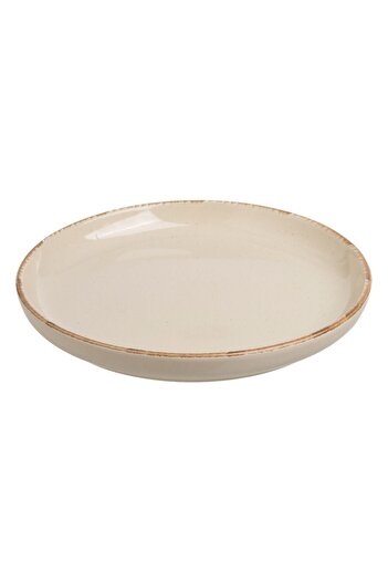 OEM Nordic Style Ceramic Beige Fruit Plate Ø15cm