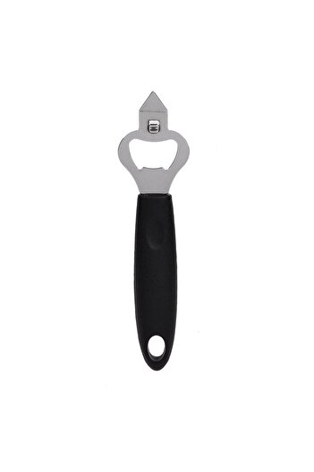 OEM Metal Bottle Opener with Black Handle 17.5cm