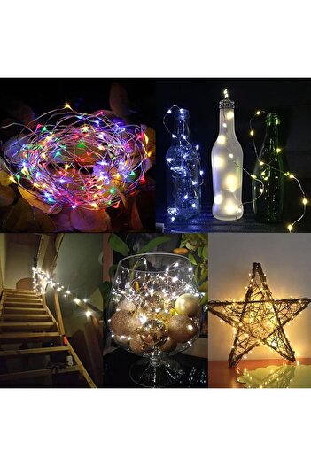 OEM 20 LED Battery Operated Light System 1.9m - Pastel Multicolors