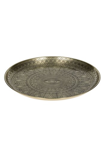 OEM Decorative Metallic Bronze Plate with Eye Pattern Ø40cm