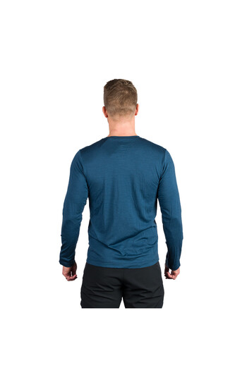 NORTHFINDER Men's merino wool blouse Erneszt navy