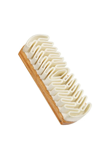 zola Shoe cleaning brush for suede and nubuck shoes, wooden handle, rubber material, 12.5x4.2x3 cm