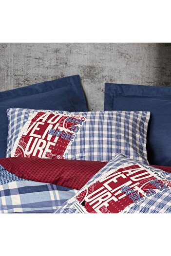 OEM Roger Navy Blue Bed Linen (100% Cotton)