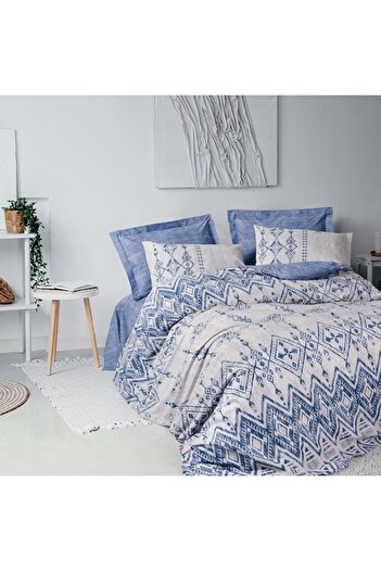 OEM Cleo Blue Bed Linen (100% Cotton)