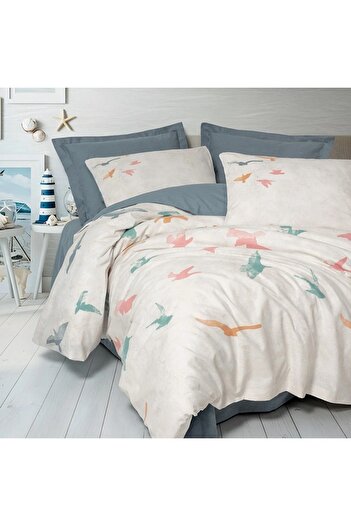 OEM Kaija Blue Bed Linen (100% Cotton)